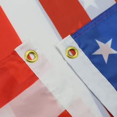 AZ FLAG United States Flag 5x8 ft fabric close-up showing quality seams