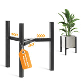 AZADESJET Adjustable Plant Stand front view in black
