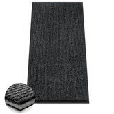 Azadx Heavy Duty Door Mat 2'x4' front view in dark grey