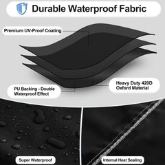 Back of OutdoorLines waterproof patio heater cover