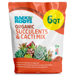 Back to the Roots Organic Succulent & Cacti Mix 6 Quart front view