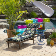 Back view of Arden Outdoor Chaise Cushion, 21" x 72"