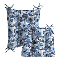 Back view of Arden Selections Rocking Chair Cushion showing ties