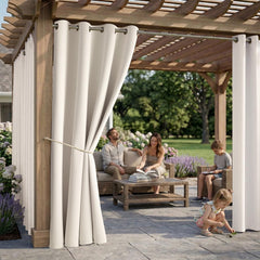 Back view of DIVA EN CAMINO DEC Outdoor Curtain Set