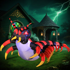 Back view of DomKom 8FT centipede inflatable decoration