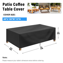 Back view of DUDSOEHO outdoor furniture cover
