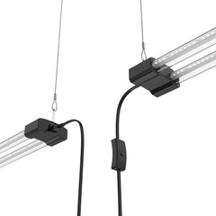 Back view of DYMOND LED Grow Light showing connectivity options