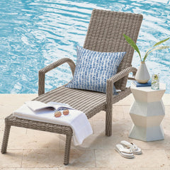 Back view of DYTXIII 18x18 outdoor waterproof pillow cover in pebble blue