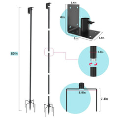 Back view of ERYTLLY Bird Mount Kit showing adjustable height