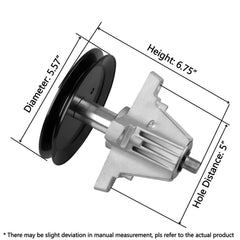 Back view of Fourtry Greaseable Spindle Assembly showing mounting holes