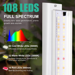 Back view of FOXGARDEN Grow Light Stand with timer