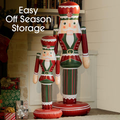 Back view of FUNBOY Inflatable Nutcracker 3.5 Ft