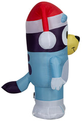 Back view of Gemmy Bluey inflatable yard decoration