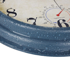 Back view of Horizent Outdoor Clock with hook