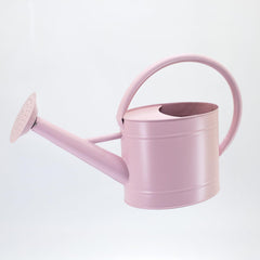 Back view of HORTICAN 1.3 Gallon Velvet Pink Watering Can