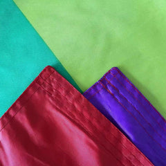 Back view of Jayus Double Sided Rainbow Flag