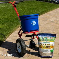 Back view of Jonathan Green Black Beauty Ultra Grass Seed 7 lb bag