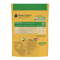 Back view of Miracle-Gro Shake 'N Feed Citrus Plant Food 8 lb packaging