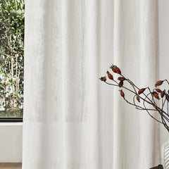 Back view of MYSKY HOME curtains with tab header