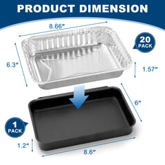 Back view of QuliMetal grease catch pan showing construction