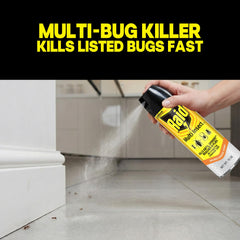 Back view of Raid Multi Insect Killer 15 oz can showing safety instructions
