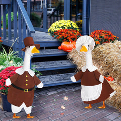 Back view of Silicherry pilgrim goose outfit