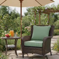 Back view of Summsun Outdoor Cushion 24x24 inch