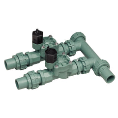 Back view of the Orbit Manifold showing valve connections