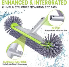 Back view of Unipool Professional Pool Brush showing aluminum structure