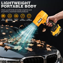 Back view of Vniissok Leaf Blower showing its lightweight design