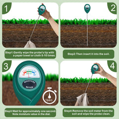 Back view of XLUX Long Probe Soil Moisture Meter