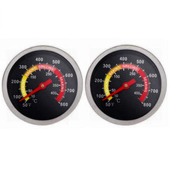 Back view of YOTOM BBQ Grill Temperature Gauge showing screw thread