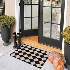 Back view showcasing the non-slip rubber backing of Othilic door mat
