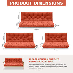 Backrest design of GPQAWER porch swing cushion
