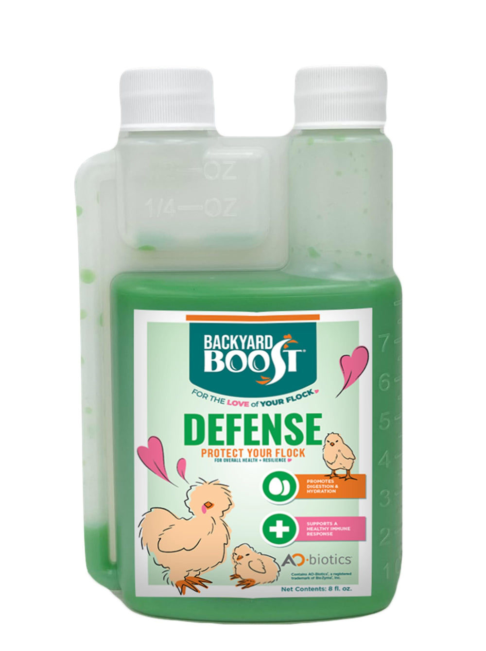Backyard Defense for Poultry 8oz liquid bottle front view