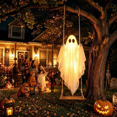 BAICIWE Halloween Ghost glowing at night, remote control visible