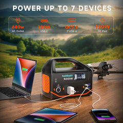 bailibatt Portable Power Station 600W with charging ports