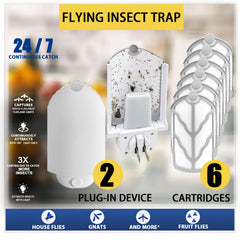 BAIMNOCM Flying Insect Trap plugged in near kitchen sink