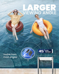 Baldr Pool Thermometer showing temperature display in darkblue