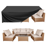 BALEINE Patio Furniture Cover black colour front view