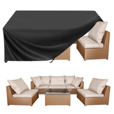 BALEINE Patio Furniture Cover front view in black