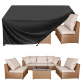 BALEINE Patio Furniture Cover waterproof black model front view