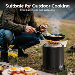 BALI OUTDOORS Fire Pit with 6-inch pot on stove rack