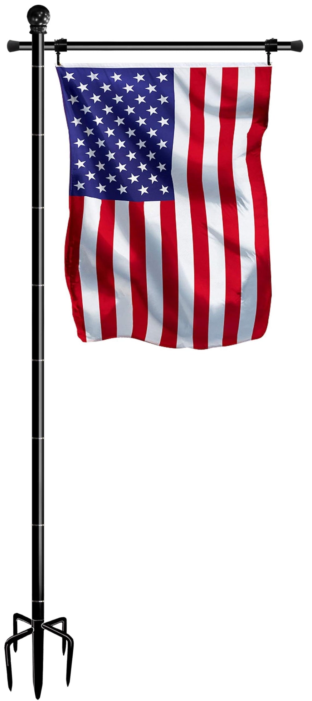 BALIE SPACE 10FT Garden Flag Stand Pole front view
