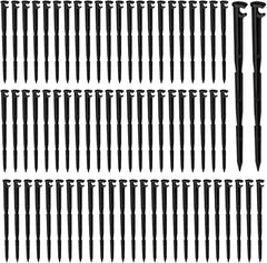 Balter-D 200 pack irrigation drip support stakes black