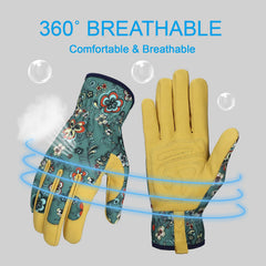 Bamllum Gardening Gloves in use while planting flowers