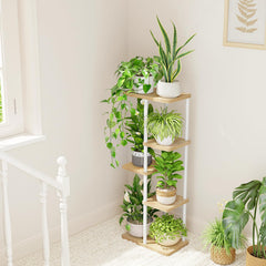 Bamworld 5 Tier Corner Plant Stand assembly instructions