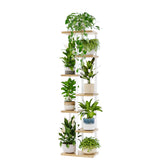 Bamworld 7-tier plant stand in white colour, front view