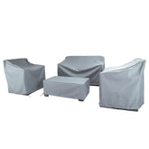 BANER GARDEN 4-Piece Patio Furniture Covers Set in Grey