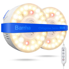 Barrina OG09 Puck Grow Light front view with white cover